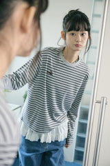 26SS★ Puppy Stripe Long Sleeve