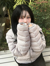[Premium] パステルフード軽量パッドジャケット