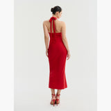 Marilyn Dress in Tomato