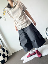 Mountain Buckle Nylon Hiking Belt Bermuda Shorts 3color