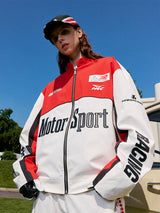 ビンテージエンブロイダードレーシングコーチジャケット