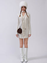 Fluffy Tambourine Chain Bag - Brown