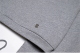 ワンショルダークロップスウェットシャツ -Grey