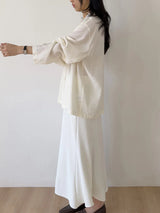 Camilla Open Neck Loose Fit Shirt