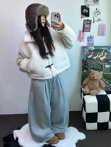 INSIDE-MINK🤍 PINTUCK BASIC LONG WIDE PANTS 🤍🖤🩶3COLOR