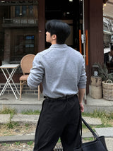 Modal open collar knitwear