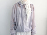 Light touch cropped hooded jacket