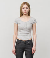 (W) Caps Striped Top