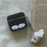 キー チャーム セット✨ 3D エンジェル ウィング ドット AirPods ケース
