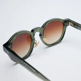 Vatic Vintage Optical Otosan Olive green-framed gradient tea lens