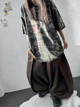 Flip Fold Pintuck Balloon Pants 3color