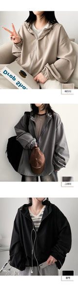 Burve string hooded jumper