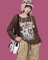 zebra banding pants - yellow