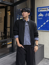 Onef crop cable cardigan