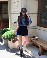 Work Corduroy Pocket Skort Pants