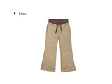 Conf color matching pocket bootcut pants