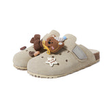 KILLWINNER Beige Birkenstock-style Shoes - Perforated Toe-Covering Slippers