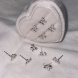 Silver 925 Ribbon earring