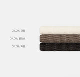 [4계절] Wide cotton curved pants(3color)