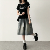 リッパートラックラインカラー半袖Tシャツ