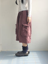 washing ribbon pocket cargo pants