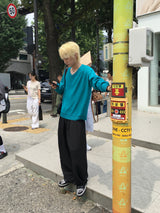 オーブ ベルテッド リネン カーブ パンツ 2C
