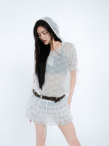 LACE HOODIE DRESS