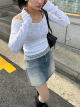 シン&スリムVネックロングスリーブTシャツ
