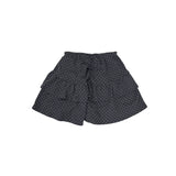 Dot cancan shirring skirt