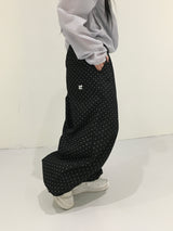 [Ritcore MADE] ミニドットワイドデニムパンツ (2c)