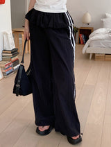 #ST Frill Layered Banding Track Pants (2color)