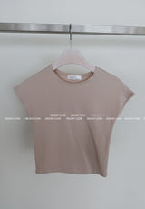 ソフトクロップド丈半袖Tシャツ