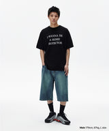 MUD WASHING DENIM SHORT