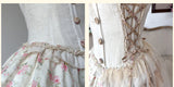 Rose Island flowers on the day the autumn fog arrives, an irregular, broken-sense fitted dress, with adjustable fit
