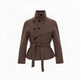 [안감누빔] Caramel double short coat