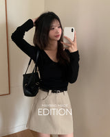 リネンツイストパッドTシャツ