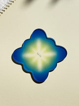Tepid Blue Lemon Tea Acrylic Coaster