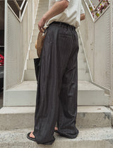 Paul Stripe Curved Slacks