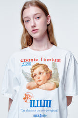 ルーズフィットTシャツ エンジェルフェイス