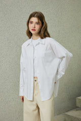 BRIGHT OVERSIZED SHIRT / WHITE