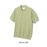 ASCLO Washable Collar Short Sleeve Knit (14color)