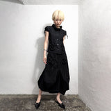 VOLUME POCKET STRUCTURED SKIRT
