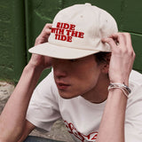 RIDE WITH THE TIDE EMBROIDERED CAP_IVORY