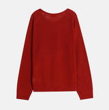 Air V-neck Linen Long Sleeve Knit