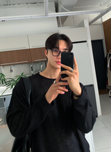 Aid Daily Linen Overfit Long Sleeve T-shirt