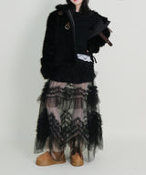 Rachel Two-Belt Detail Short Length Fur Jacket (Lining Quilted)