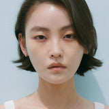 FLOW EARRING 004 (SILVER)