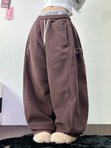 ボスサイズフリーススナップロングパンツ 🧸🩵🤍6カラー