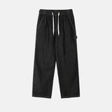 Linen carpenter wide banding denim