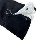 Winter folding dumble suede buckle belt knee high long boots (2 colors)